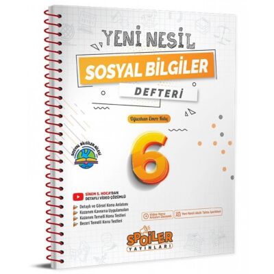 6. Sınıf Sosyal Bilgiler Yeni Nesil Defter - 1