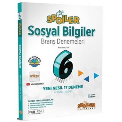 6. Sınıf Sosyal Bilgiler Branş Denemeleri - 1