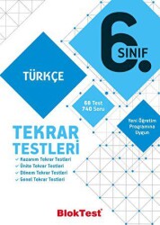 Tudem Yayınları - Bayilik 6. Sınıf Türkçe Tekrar Testleri - Tudem Yayınları - Bayilik