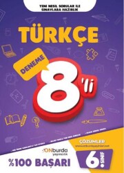ONburda Yayınları 6. Sınıf Türkçe Yeni Nesil Branş Denemeleri - Onburda Yayınları