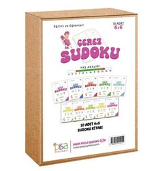 6X6 Eğitici ve Eğlenceli 10 Adet Çerez Sudoku Set - Pisa Yayınevi