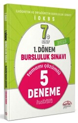 Editör Yayınevi 7. Sınıf 1. Dönem Bursluluk Sınavı Tamamı Çözümlü 5 Deneme - Editör Yayınevi
