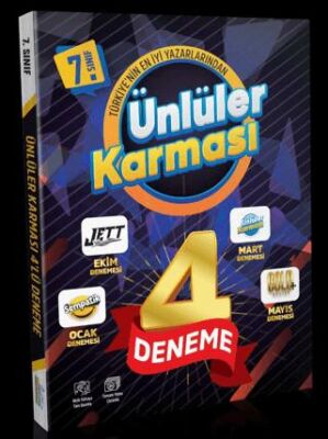 Ünlüler Karması 7. Sınıf 4`Lü Karma Deneme - 1