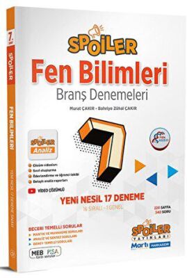 Spoiler Yayınları 7. Sınıf Branş Fen Bilimleri Deneme - 1