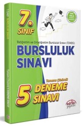 Editör Yayınevi 7. Sınıf Bursluluk Sınavı Çözümlü 5 Deneme Sınavı - Editör Yayınevi