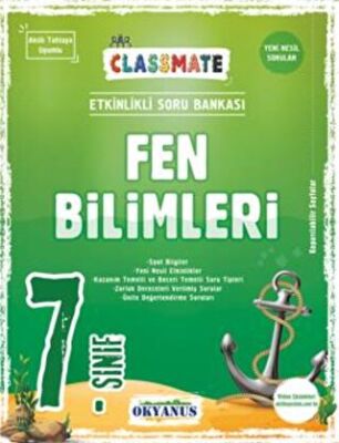 Okyanus Yayınları 7. Sınıf Classmate Fen Bilimleri Soru Bankası - 1