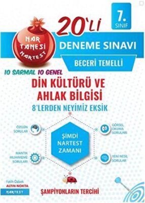Nartest Yayınevi 7. Sınıf Mavi Din Kültürü 20 Deneme Sınavı - 1