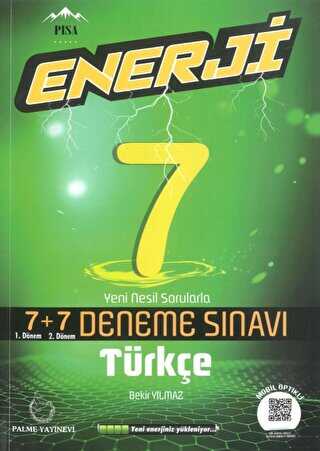 Palme Yayıncılık 7. Sınıf Türkçe Enerji 7 + 7 Deneme