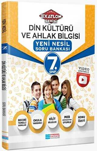 7. Sınıf Exatlon Serisi Din Kültürü ve Ahlak Bilgisi Yeni Nesil Soru Bankası Evrensel İletişim Yayınları - 1