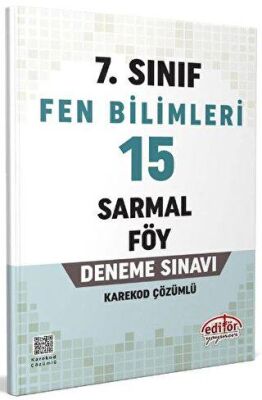 Editör Yayınevi 7. Sınıf Fen Bilimleri 15 Sarmal Föy Deneme Sınavı - 1