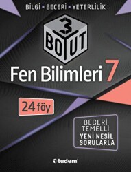 Tudem Yayınları - Bayilik 7. Sınıf Fen Bilimleri 3 Boyut - Tudem Yayınları - Bayilik