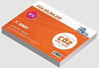 Ünlü Yayınları 7. Sınıf Fen Bilimleri 8li Çöz Bitir - Getir Test - 1