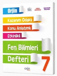 7. Sınıf Fen Bilimleri Akıllı Defter - Orjin Yayınları