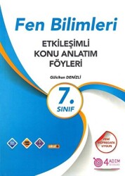 7. Sınıf Fen Bilimleri Etkileşimli Konu Anlatım Föyleri - 4 Adım Yayınları