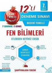 Nartest Yayınevi 7. Sınıf Fen Bilimleri Nar Tanesi 12`li Deneme Sınavı - Nartest Yayınevi