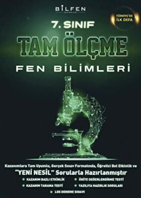 7. Sınıf Fen Bilimleri Tam Ölçme Yeni kapağı