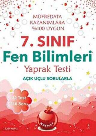 Nartest Yayınevi 7. Sınıf Fen Bilimleri Yaprak Testi