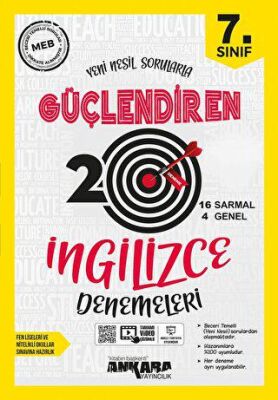 7. Sınıf İngilizce Güçlendiren 20 Deneme - 1