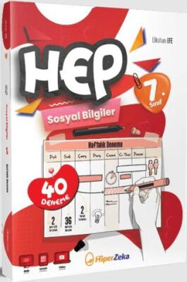 Hiper Zeka Yayınları 7. Sınıf HEP Sosyal Bilgiler Haftalık Deneme Föyleri - 1