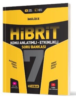 Hız Yayınları 7. Sınıf Hibrit İngilizce Soru Bankası - 1