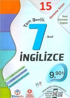 7. Sınıf İngilizce Tam Benlik 15 Deneme Sınavı - 1
