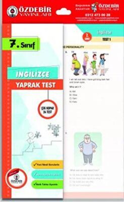 7. Sınıf İngilizce Yaprak Test - 1