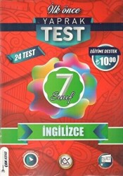 İlk Önce Yayıncılık 7. Sınıf İngilizce Yaprak Test - İlk Önce Yayıncılık