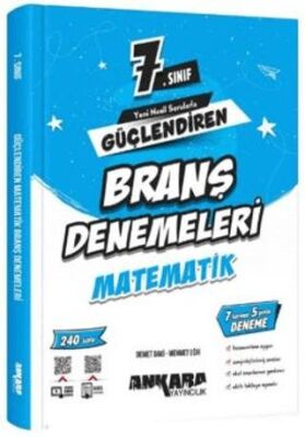 7. Sınıf Matematik Güçlendiren Branş Denemeleri - 1
