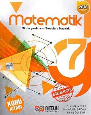 Nitelik Yayınları - Bayilik 7. Sınıf Matematik Konu Kitabı