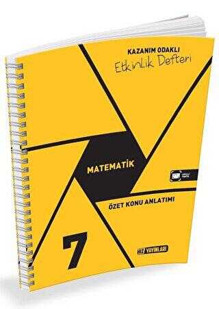 Hız Yayınları 7. Sınıf Matematik Özet Konu Anlatımlı Etkinlik Kitabı