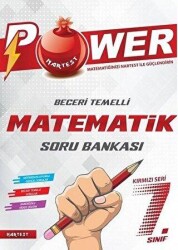 Nartest Yayınevi 7. Sınıf Matematik Power Kırmızı Seri Beceri Temelli Soru Bankası - Nartest Yayınevi