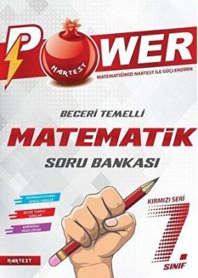 Nartest Yayınevi 7. Sınıf Matematik Power Kırmızı Seri Beceri Temelli Soru Bankası - 1