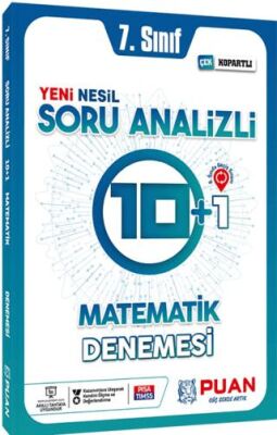 Puan Yayınları 7. Sınıf Matematik Soru Analizli Deneme - 1