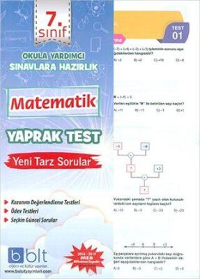 7. Sınıf Matematik Yaprak Test - 1