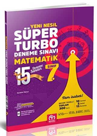 Model Eğitim Yayıncılık 7. Sınıf Matematik Yeni Nesil Süper Turbo Deneme Sınavı