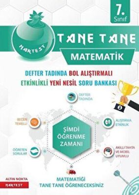 Nartest Yayınevi 7. Sınıf Matematik Yeşil Defter Tadında Tane Tane - 1