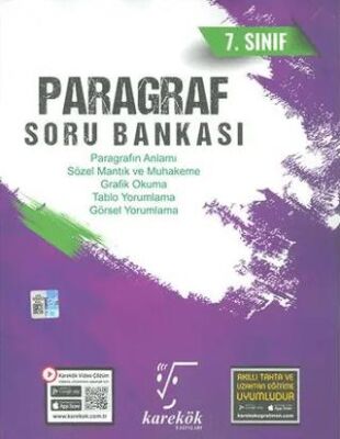 Karekök Yayıncılık 7. Sınıf Paragraf Soru Bankası - 1