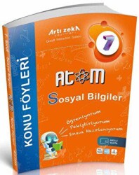 Artı Zeka Yayınları 7. Sınıf Sosyal Bilgiler Atom Konu Föyleri - Artı Zeka Yayınları
