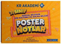 7. Sınıf Sosyal Bilgiler - Din Kültürü ve Ahlak Bilgisi Poster Notlar - KR Akademi Yayınları