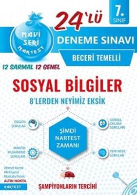 Nartest Yayınevi 7. Sınıf Sosyal Bilgiler Nar Tanesi 24 lü Deneme Sınavı - 1