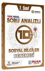 Puan Yayınları 7. Sınıf Sosyal Bilgiler Soru Analizli 10+1 Deneme - Puan Yayınları