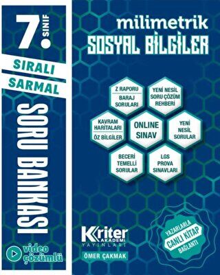 Kriter Akademi 7. Sınıf Sosyal Bilgiler Soru Bankası - 1