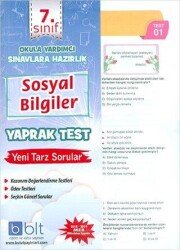 7. Sınıf Sosyal Bilgiler Yaprak Test - Bulut Eğitim ve Kültür Yayınları