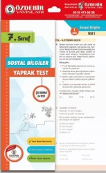 7. Sınıf Sosyal Bilgiler Yaprak Test - Özdebir Yayınları