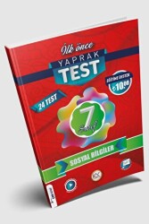 İlk Önce Yayıncılık 7. Sınıf Sosyal Bilgiler Yaprak Test - İlk Önce Yayıncılık