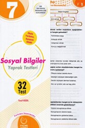 7. Sınıf Sosyal Bilgiler Yaprak Testleri - Palme Yayınları