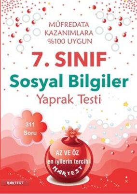 Nartest Yayınevi 7. Sınıf Sosyal Bilgiler Yaprak Test - 1