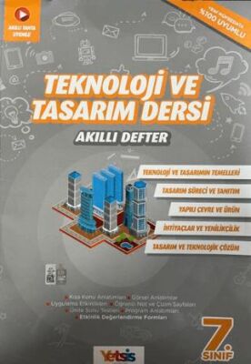 Yetsis Yayınları - Okul Kitapları 7. Sınıf Teknoloji ve Tasarım Dersi Akıllı Defter - 1