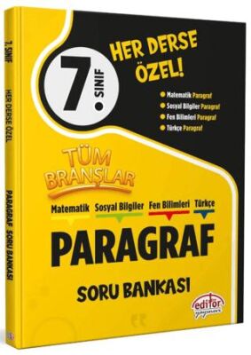 7. Sınıf Tüm Branşlar Paragraf Soru Bankası - 1