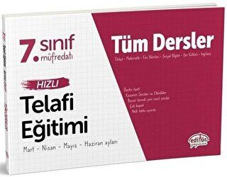 Editör Yayınevi 7. Sınıf Tüm Dersler Hızlı Telafi Eğitimi - 1